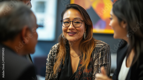 Wallpaper Mural Multicultural Team Brainstorming Ideas in a Modern Office, Showcasing Inclusivity, Teamwork, and Shared Creativity Through Dynamic Discussions Torontodigital.ca