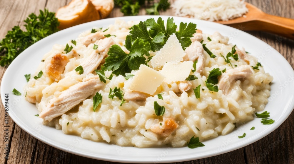 Creamy Chicken Risotto: A Delicious Italian Feast Creamy Chicken Risotto: A Delicious Italian Feast