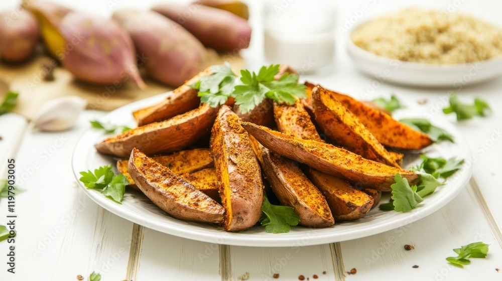 Crispy and Flavorful Baked Sweet Potato Wedges: A Delicious and Healthy Side Dish Crispy and Flavorful Baked Sweet Potato Wedges: A Delicious and Healthy Side Dish