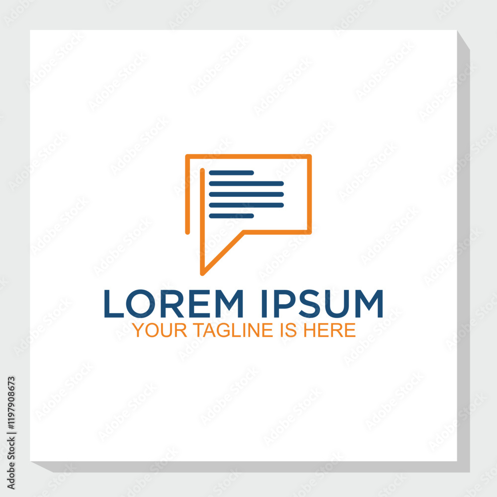 consult and list data logo design concept, communication logo design vector consult and list data logo design concept, communication logo design vector