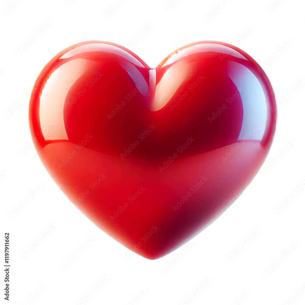 red heart isolated on white red heart isolated on white