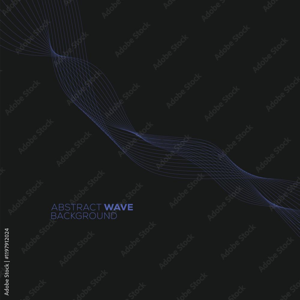 Fototapeta premium Minimalist simple background with wavy lines