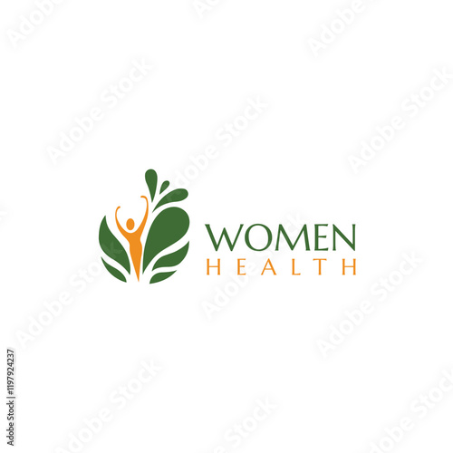 Women's Health Nutrition Logo Template