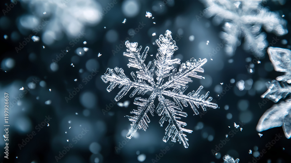 Snowflakes falling down on transparent background, heavy snow flakes isolated, flying rain, overlay effect for composition. Sunweave. Illustration Snowflakes falling down on transparent background, heavy snow flakes isolated, flying rain, overlay effect for composition. Sunweave. Illustration