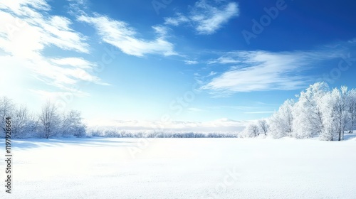 Wallpaper Mural Crisp winter day highlighting a clear blue sky and snowy terrain. Torontodigital.ca