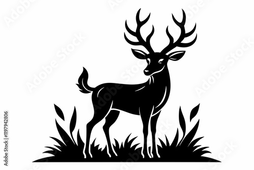 deer silhouette vector