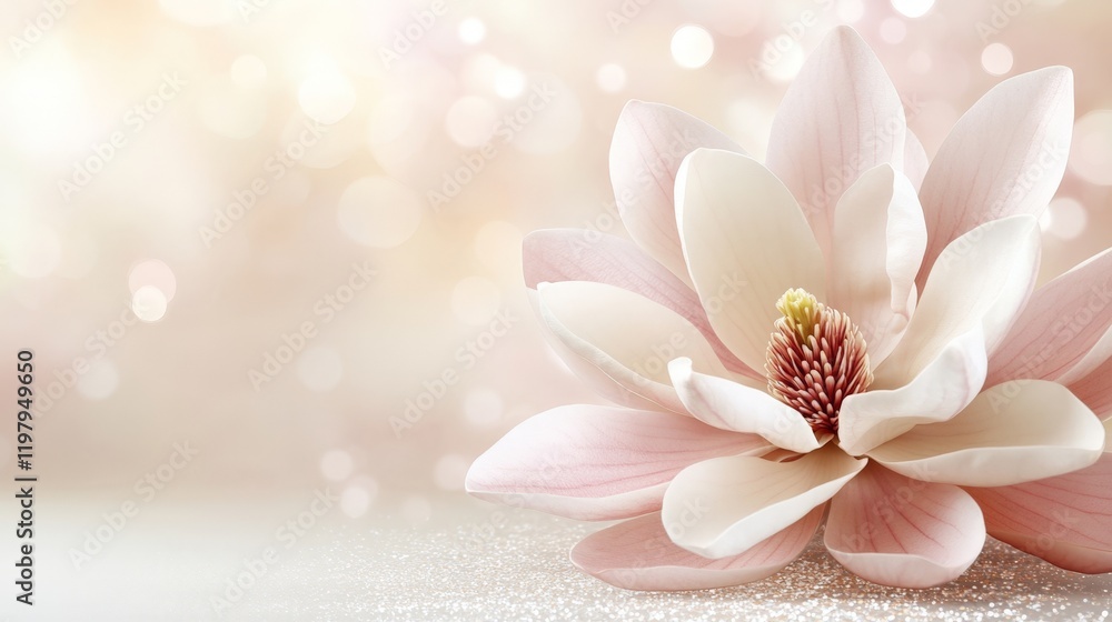 A white flower with a pink center sits on a white background. The flower is the main focus of the image, and it is a symbol of beauty and grace. The white background adds a sense of simplicity A white flower with a pink center sits on a white background. The flower is the main focus of the image, and it is a symbol of beauty and grace. The white background adds a sense of simplicity