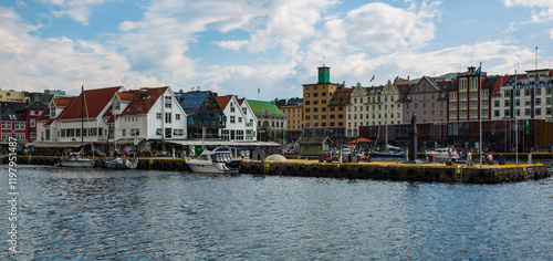 View across Bergen port to buildings on Stranskaien