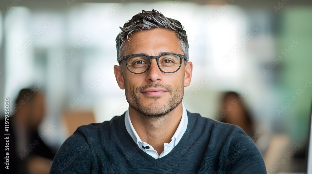 Professional male portrait modern office setting business content contemporary environment close-up view corporate identity Professional male portrait modern office setting business content contemporary environment close-up view corporate identity