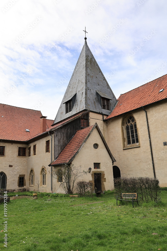 Blick auf Kloster Malgrten bei Bramsche in Niedersachsen Blick auf Kloster Malgrten bei Bramsche in Niedersachsen