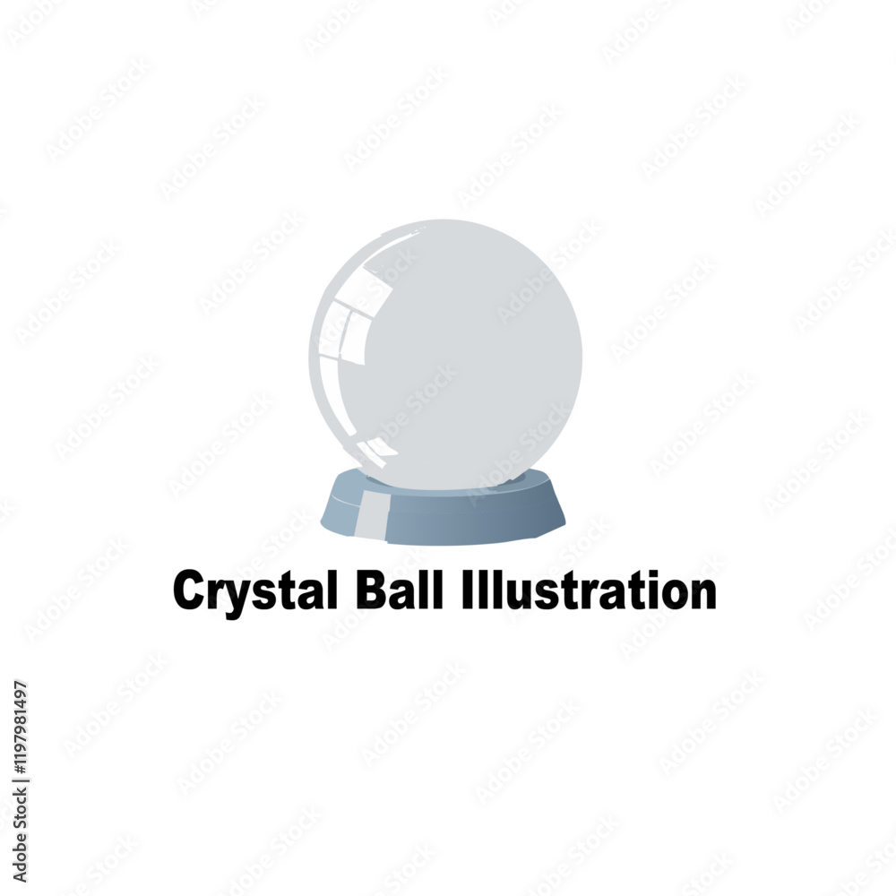 Crystal Ball Illustration Crystal Ball Illustration