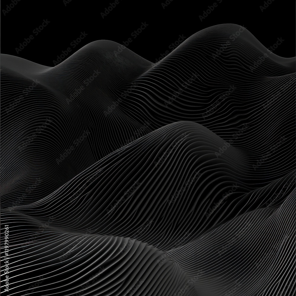 Stunning Abstract Black Wave Design: A mesmerizing graphic with intricate lines and dynamic shapes. A modern masterpiece for any digital art enthusiast. Stunning Abstract Black Wave Design: A mesmerizing graphic with intricate lines and dynamic shapes. A modern masterpiece for any digital art enthusiast.