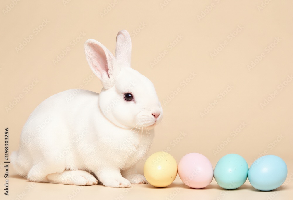 Obraz premium easter bunny with eggs