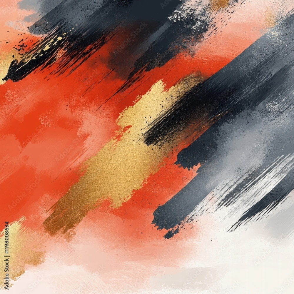 Abstract Art with Bold Colors and Textures Abstract Art with Bold Colors and Textures