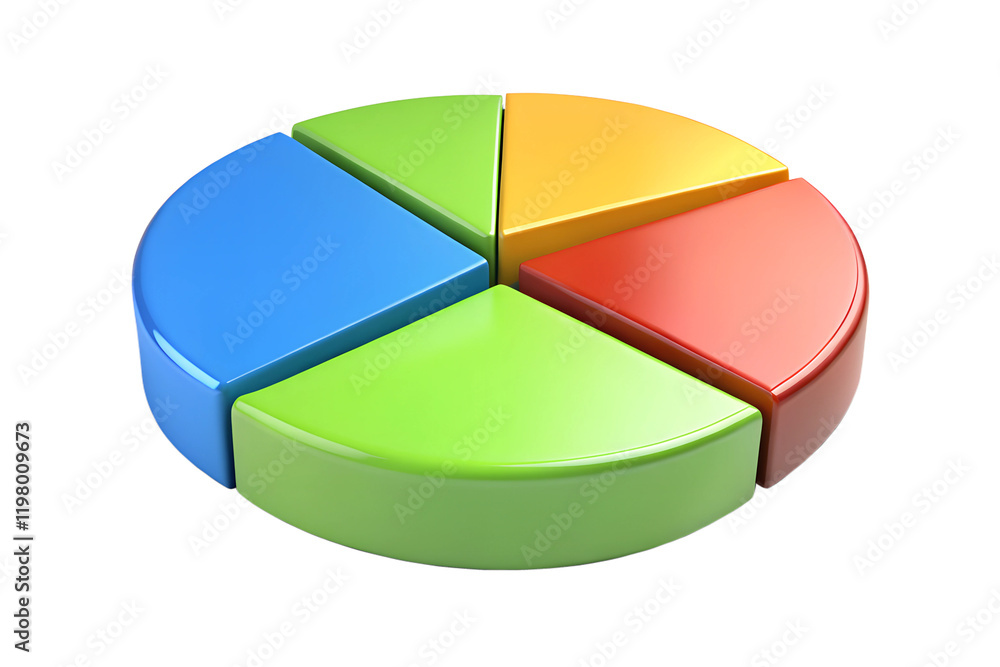 pie chart isolated on white pie chart isolated on white