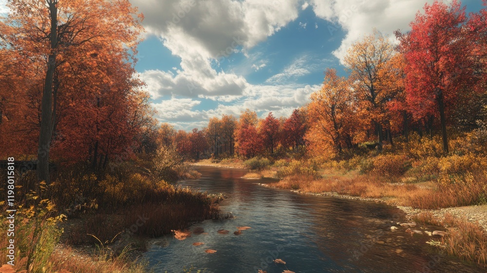 Obraz premium Autumnal River