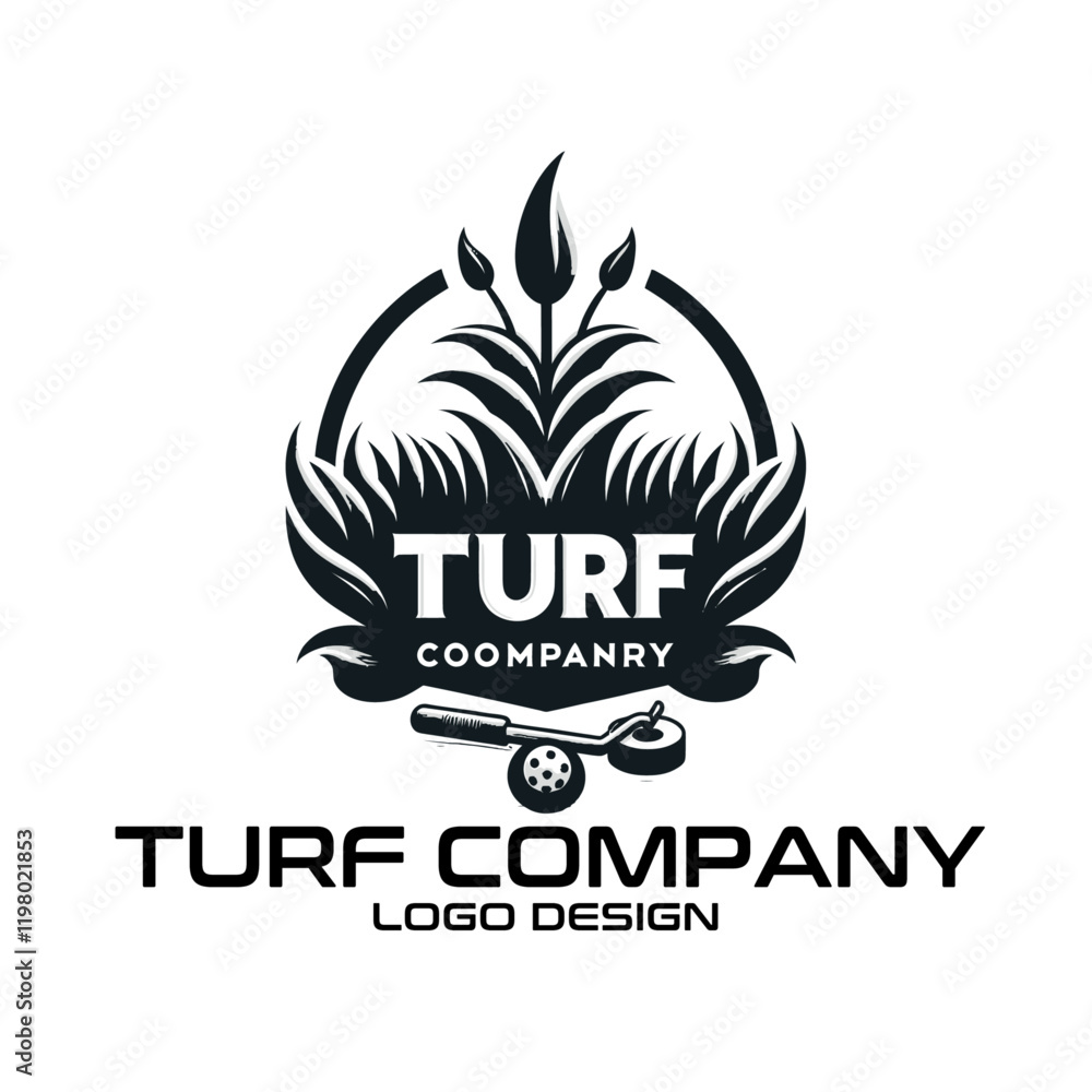 Fototapeta premium Turf Company Vector Logo Design