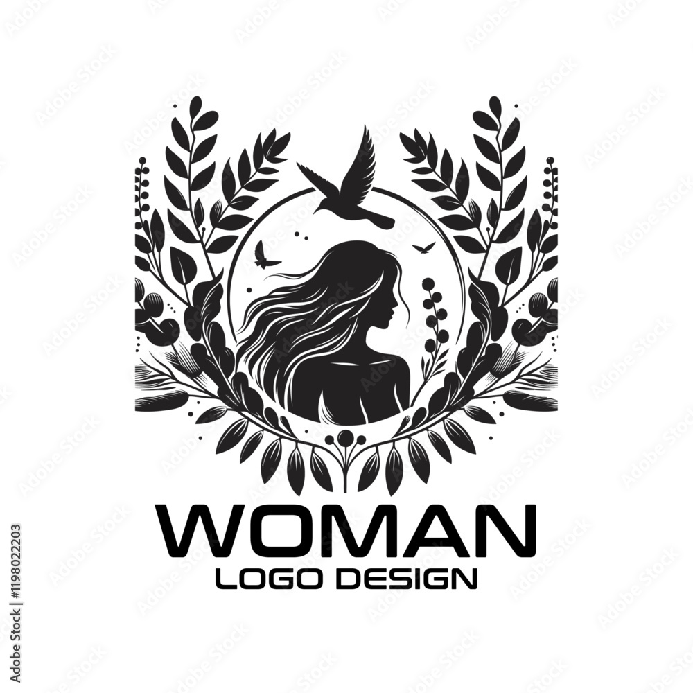 Fototapeta premium Woman Vector Logo Design