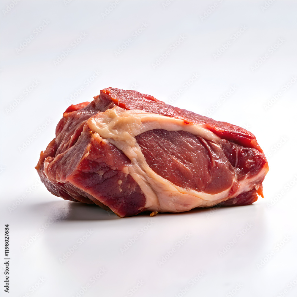 Fototapeta premium The piece of meat on isolated background
