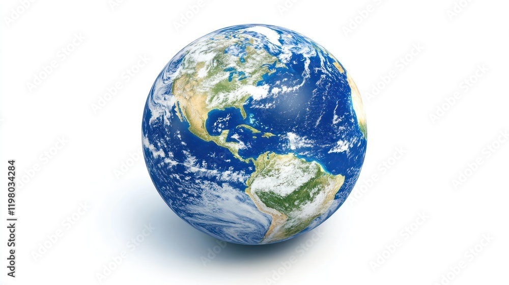 Our Amazing Planet Earth: A 3D Render of the Globe Our Amazing Planet Earth: A 3D Render of the Globe