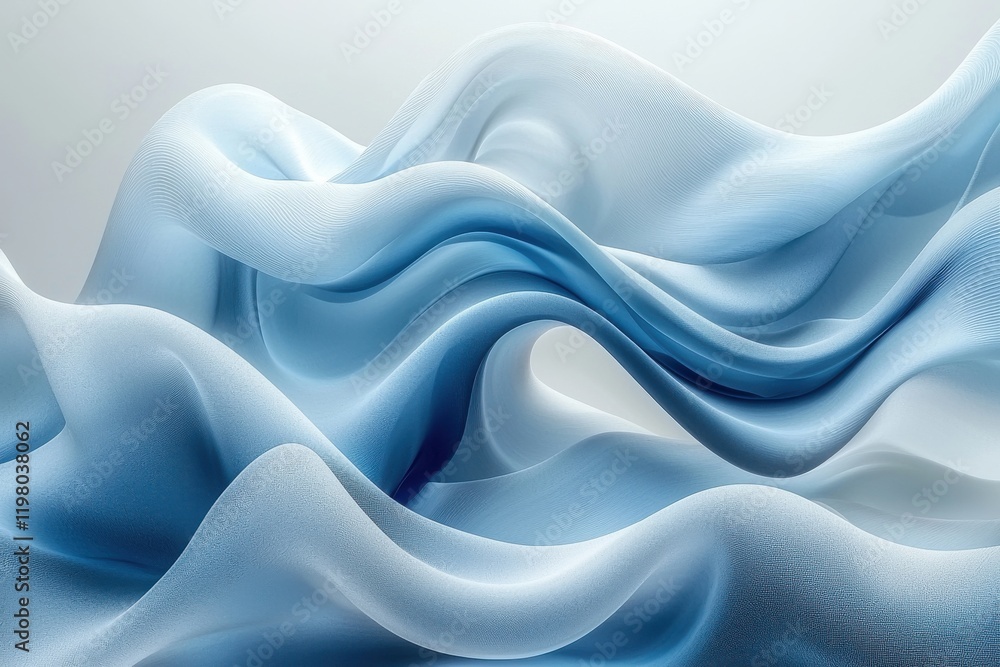 Obraz premium Abstract blue and orange wave design with flowing patterns