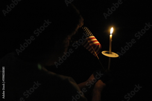 Candle vigil for America photo