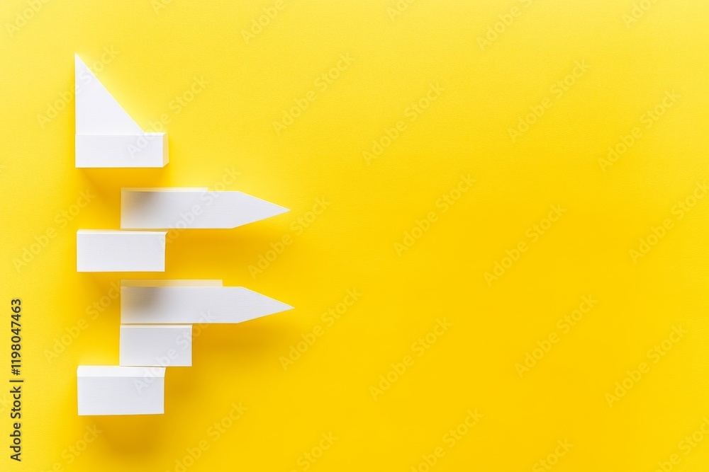 A ladder career path concept aimed at business growth and success A ladder career path concept aimed at business growth and success