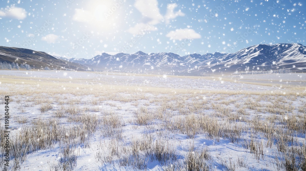 Snowy Mountain Landscape: A Winter Wonderland Snowy Mountain Landscape: A Winter Wonderland