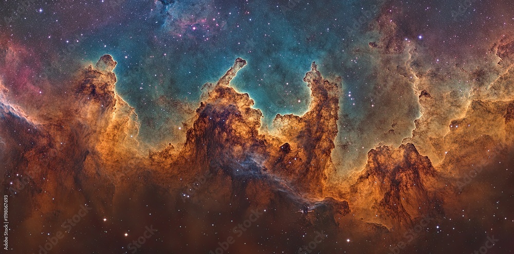Obraz premium Image of a bright starry sky