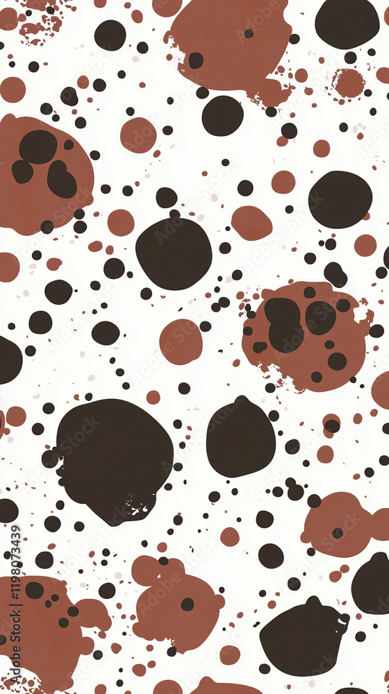 Fototapeta premium Abstract Ink Splatter Background in Earthy Tones