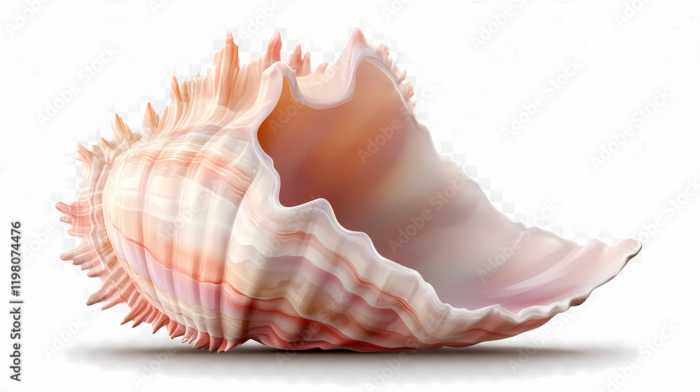 3d rendering icon seashell illustration png. cartoon minimal style on transparent isolated background. Seashell. Illustration 3d rendering icon seashell illustration png. cartoon minimal style on transparent isolated background. Seashell. Illustration