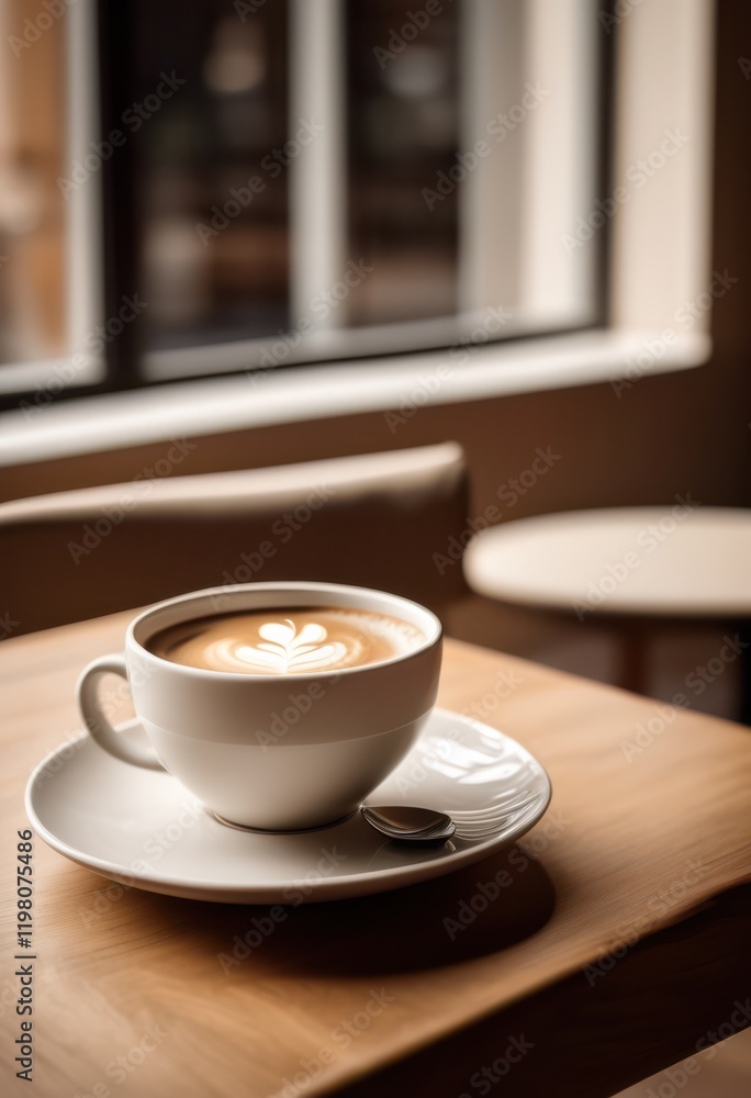 minimalistic display featuring elegant coffee cup soft background natural lighting highlights enhanced visual appeal, ceramic, design, modern, spotlight minimalistic display featuring elegant coffee cup soft background natural lighting highlights enhanced visual appeal, ceramic, design, modern, spotlight