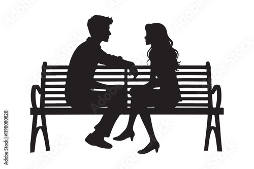 couple sitting closely together on a wooden park bench