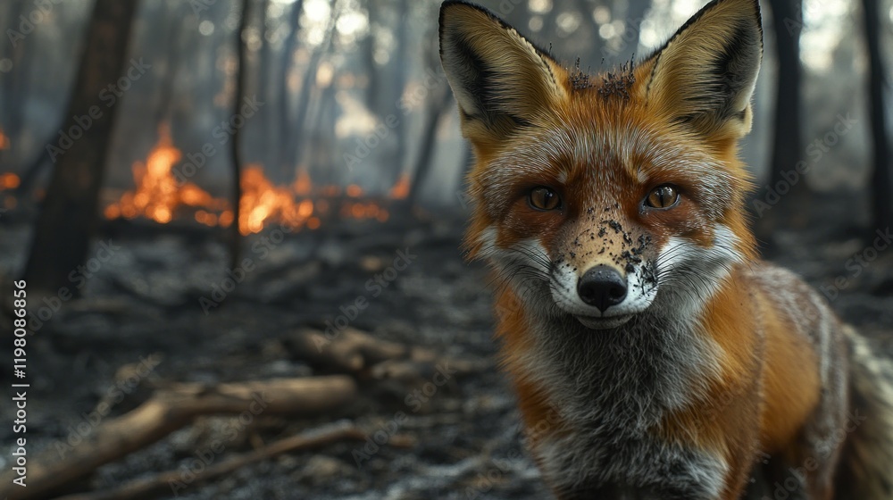 Resilience: A Fox Amidst the Ashes Resilience: A Fox Amidst the Ashes