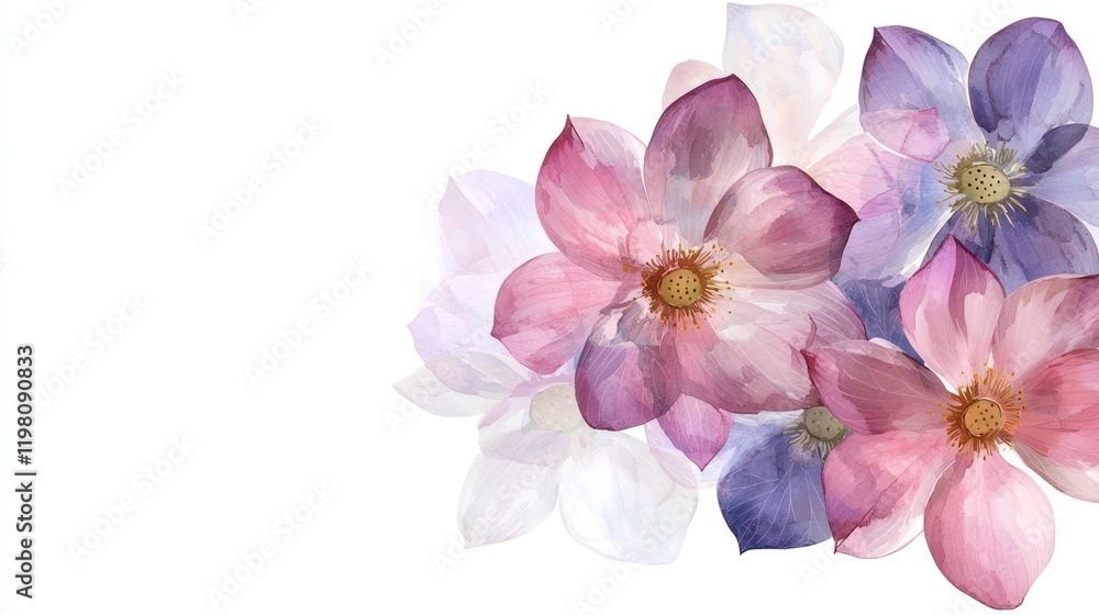 custom made wallpaper toronto digitalFloral arrangement design garden digital art soft colors artistic perspective nature inspiration