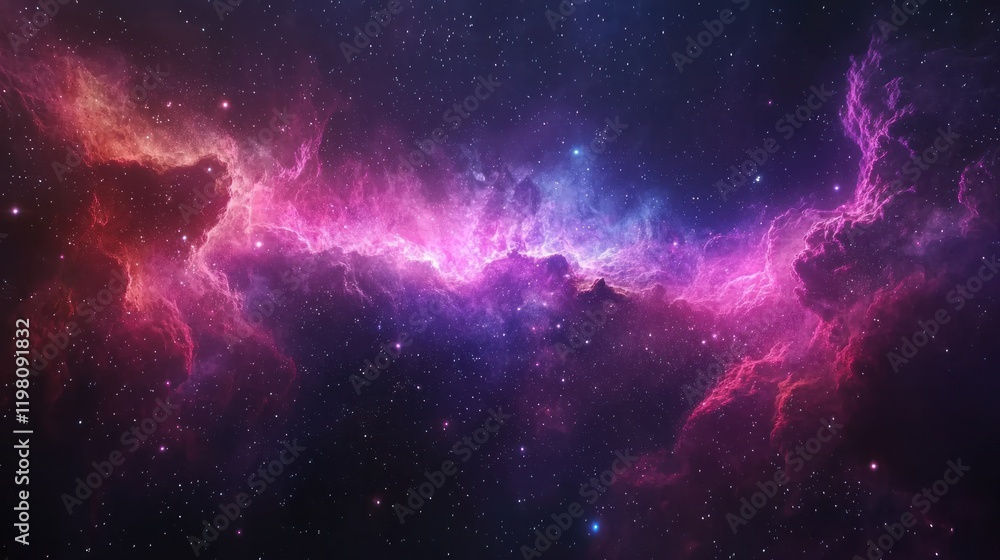 Fototapeta premium Exploring cosmic nebulae stunning galaxy imagery from outer space vast universe abstract