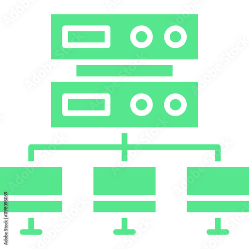 Load balancing icon single vector illustration