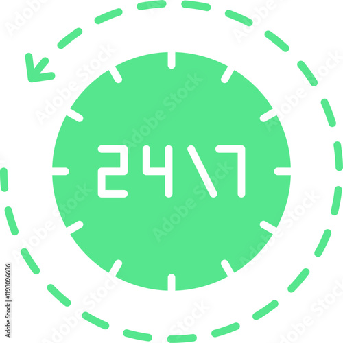 Availability icon single vector illustration