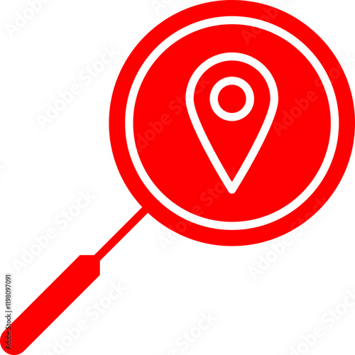 Location Analytics icon single vector illustration