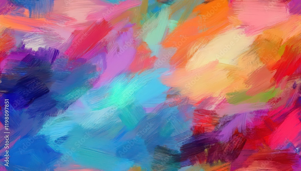 custom made wallpaper toronto digitalVibrant Abstract Art Seamless Pattern of Bold Brush Strokes in a Brushed Painted Background