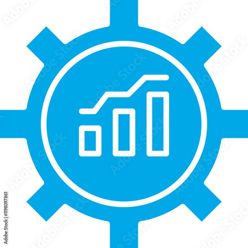 Optimization icon single vector illustration