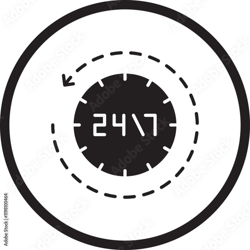 Availability icon single vector illustration