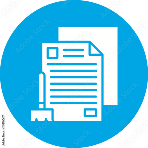 Data Cleansing icon single vector illustration
