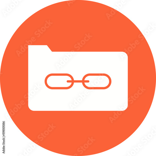 Linked Data icon single vector illustration photo