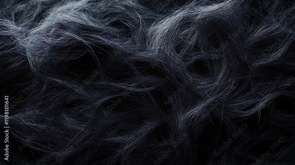 Fototapeta premium A fluffy wool texture with soft, intertwined fibers 