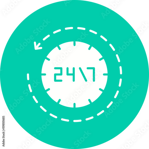 Availability icon single vector illustration