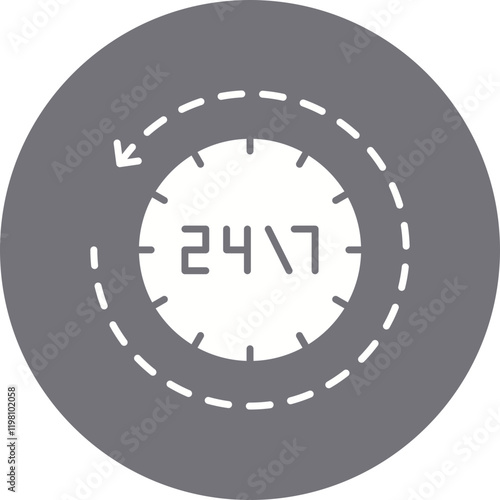 Availability icon single vector illustration