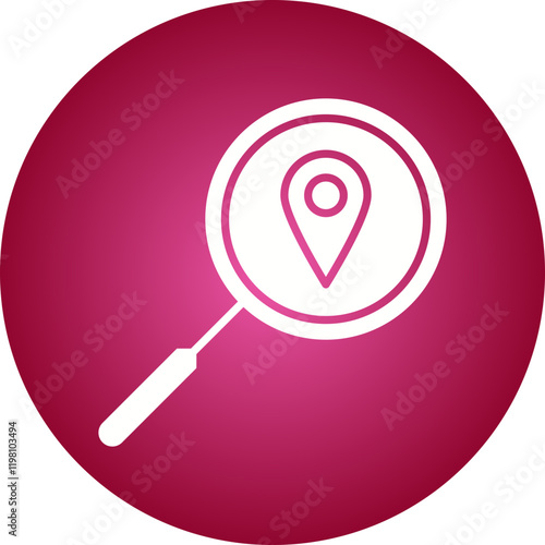 Location Analytics icon single vector illustration