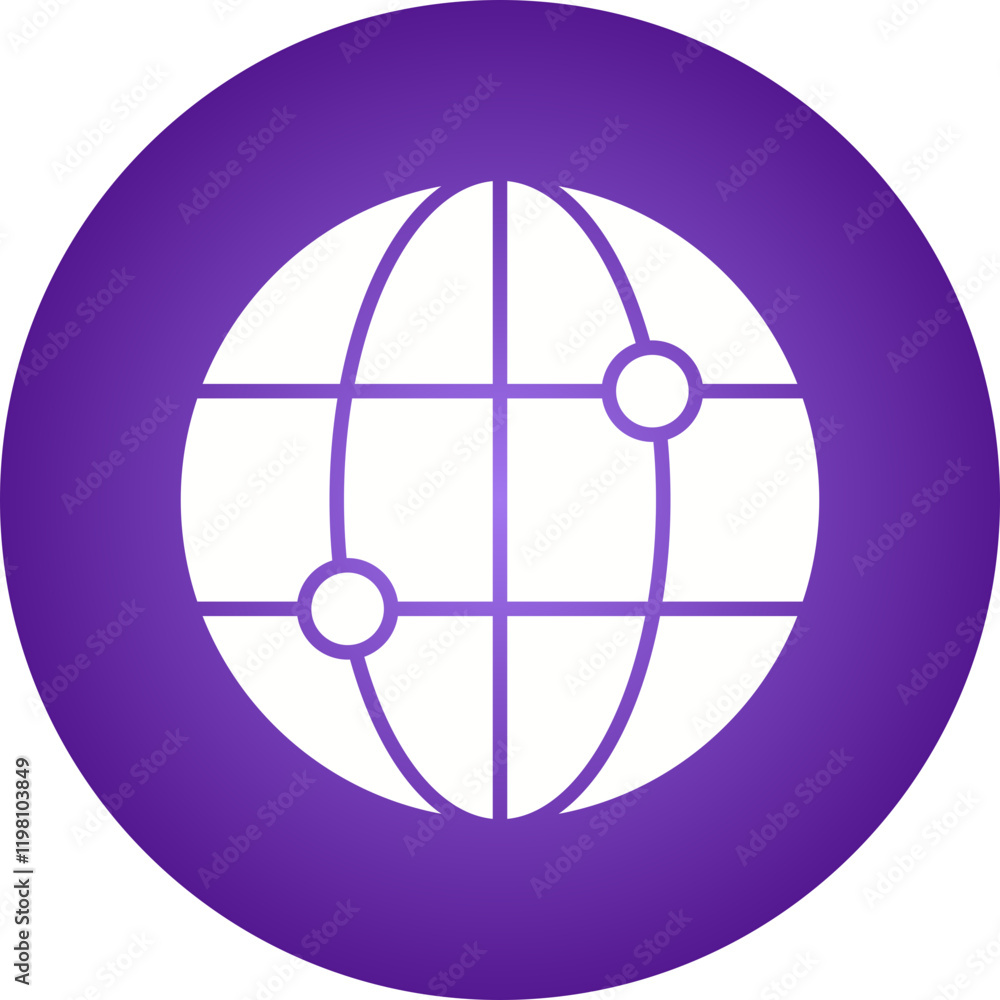 Globality icon single vector illustration Globality icon single vector illustration