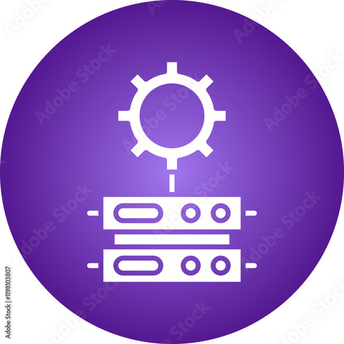 Data Modelling icon single vector illustration